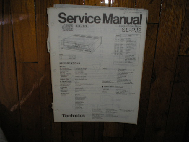 SL-PJ2 CD Player Service Manual