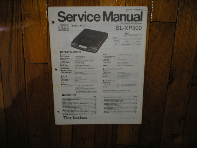 SL-XP300 Portable CD Player Service Manual