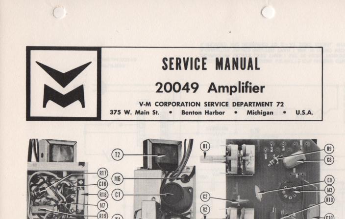20049 Amplifier Service Manual