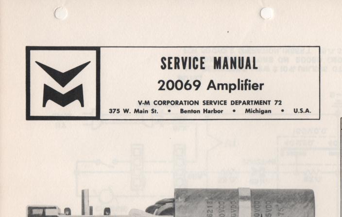 20069 Amplifier Service Manual