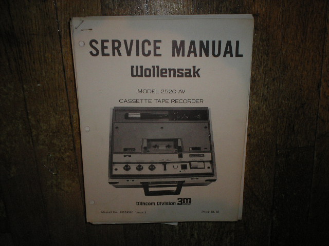 2520 AV Cassette Recorder Service Manual