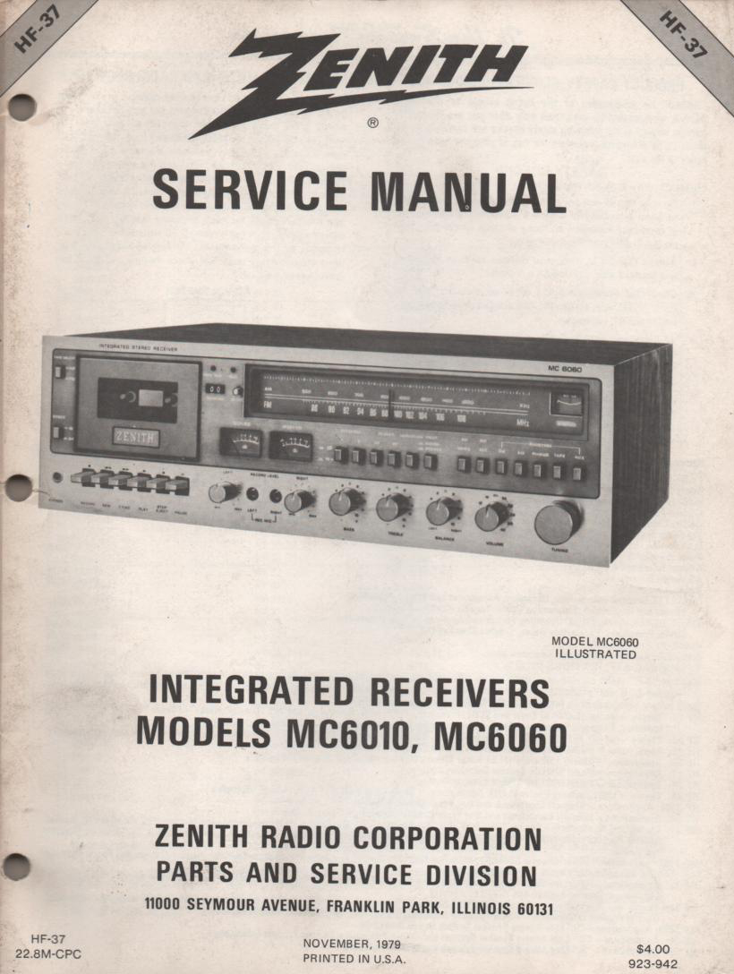 MC6010 MC6060 Stereo System Service Manual HF37